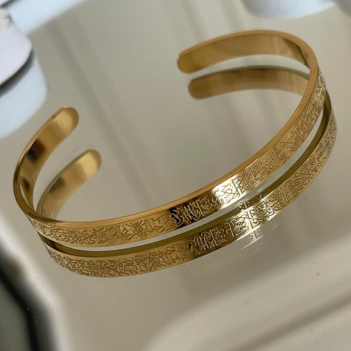 Ayatul kursi golden hand cuff