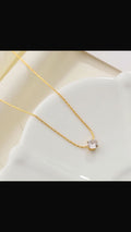 Luna Crystal Gold Necklace
